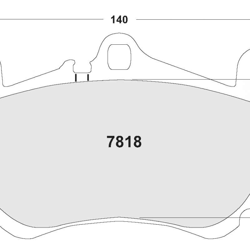 Endurance compound with less wear. Race brake pads - Porsche 996 inc GT3 + Turbo
997 3.8 C2 / C4 S
front brake pad
